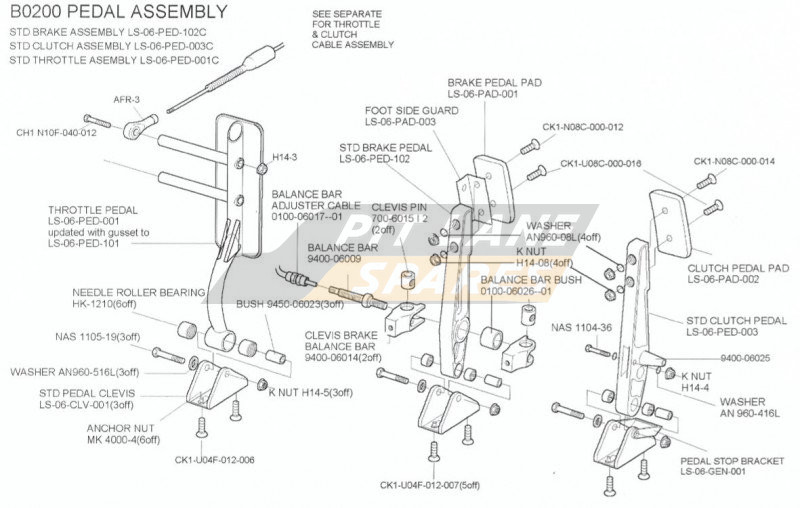 PEDAL ASSY Diagram